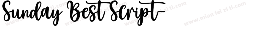 Sunday Best Script字体转换